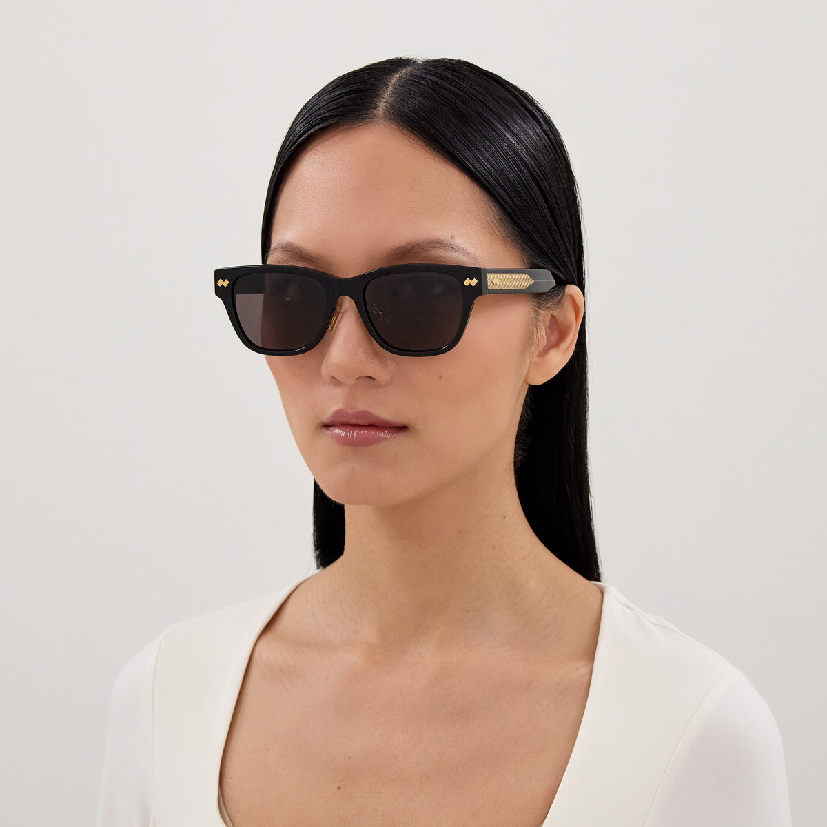 Bottega Veneta BV1402SK 001 55 - Black / Gray #id:bv1402sk001_s:100115