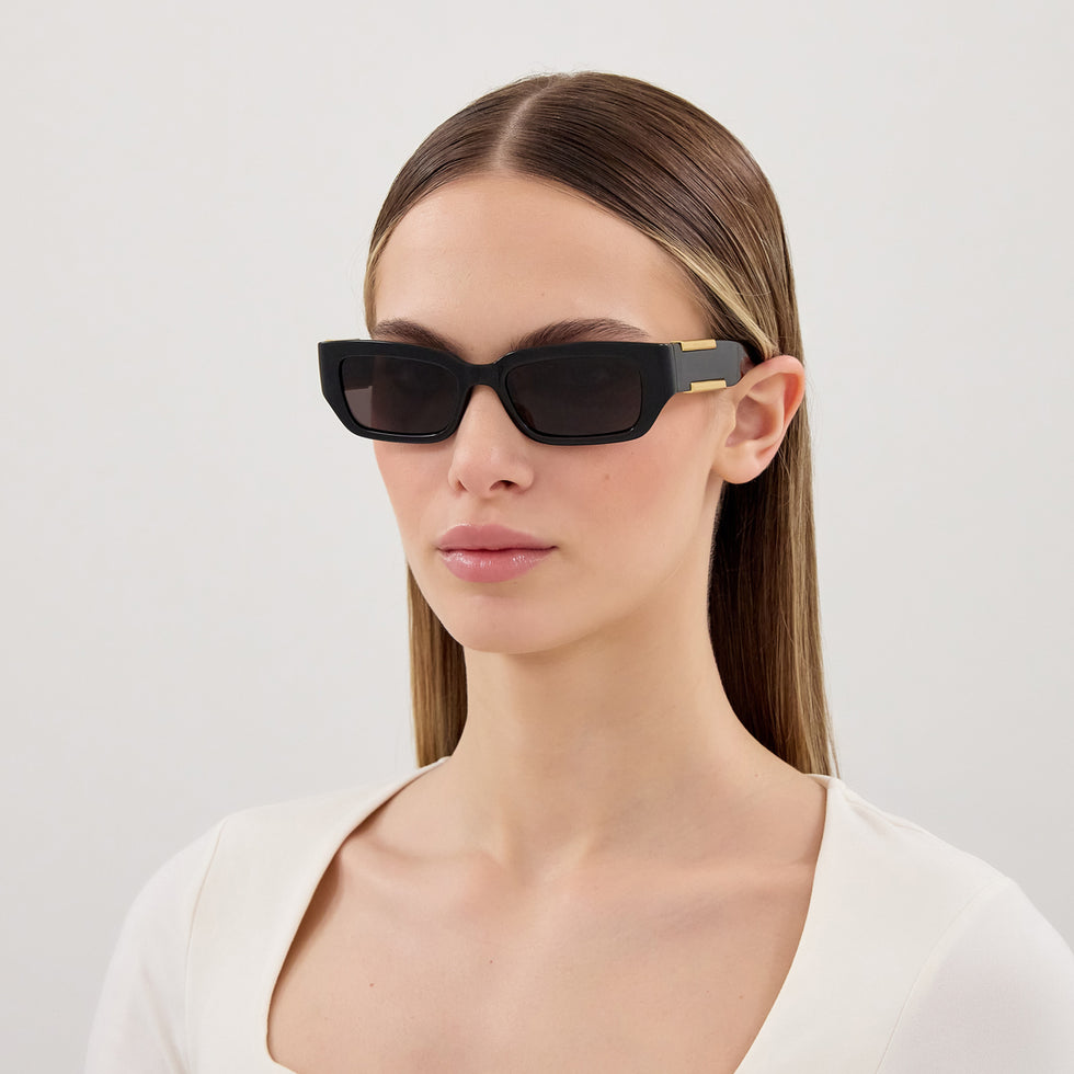 Bottega Veneta BV1406S 001 53 - Black / Gray #id:bv1406s001_s:100115