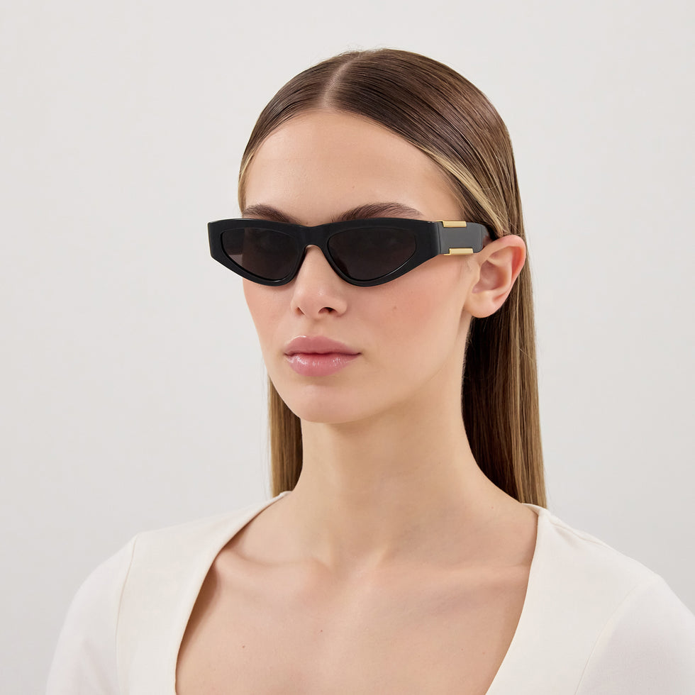 Bottega Veneta BV1407S 001 53 - Black / Gray #id:bv1407s001_s:100115