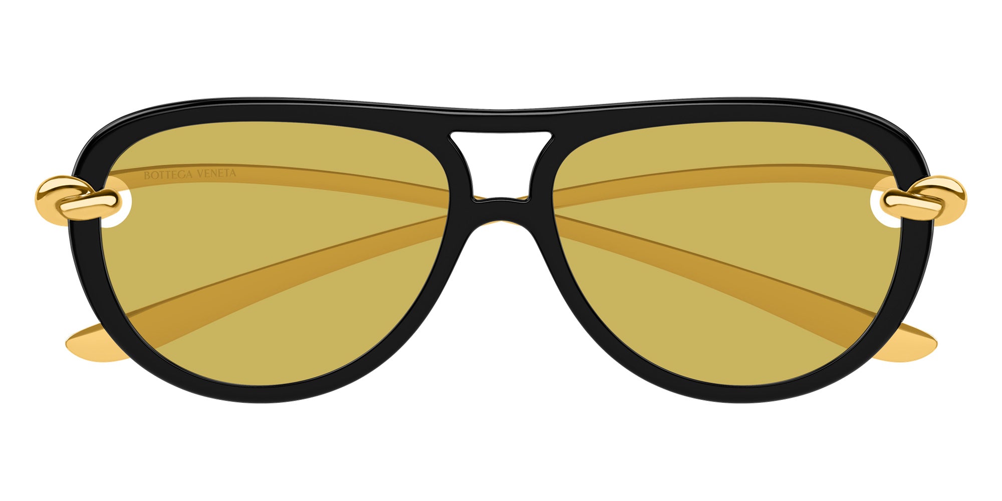 Bottega Veneta BV1418S 001 58 - Black/Gold / Yellow #id:bv1418s001_s:100100