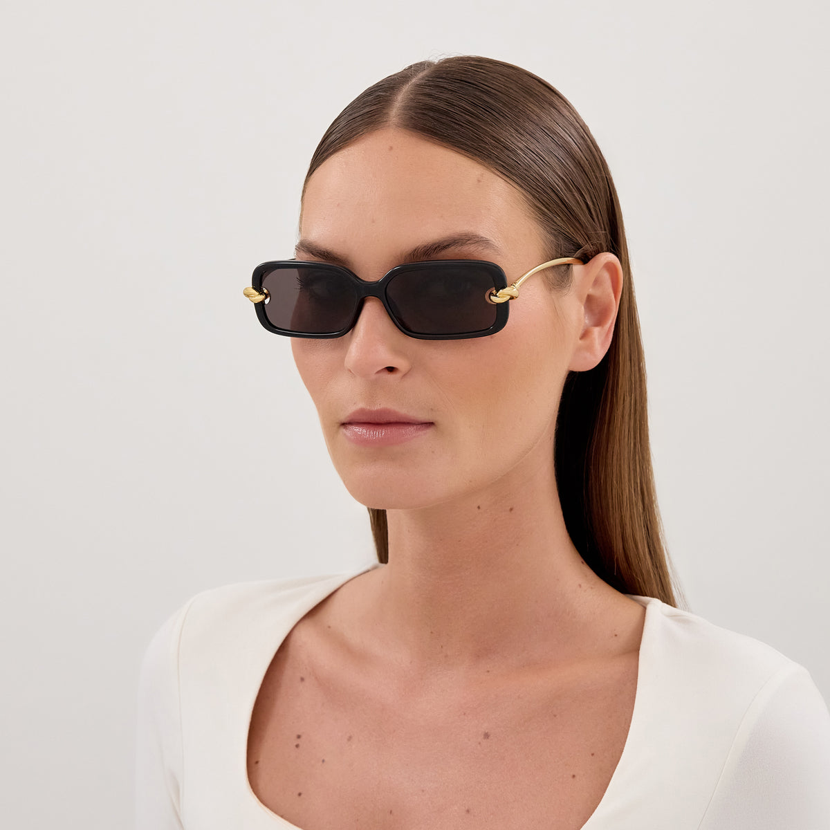 Bottega Veneta BV1439S 001 56 - Black/Gold / Gray #id:bv1439s001_s:100115