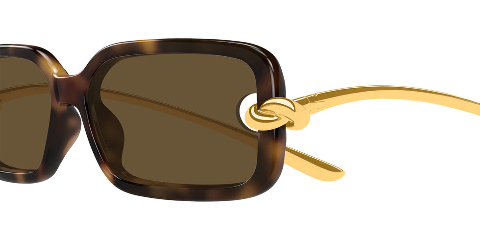 Bottega Veneta BV1439S 002 56 - Havana/Gold / Brown #id:bv1439s002_s:102110