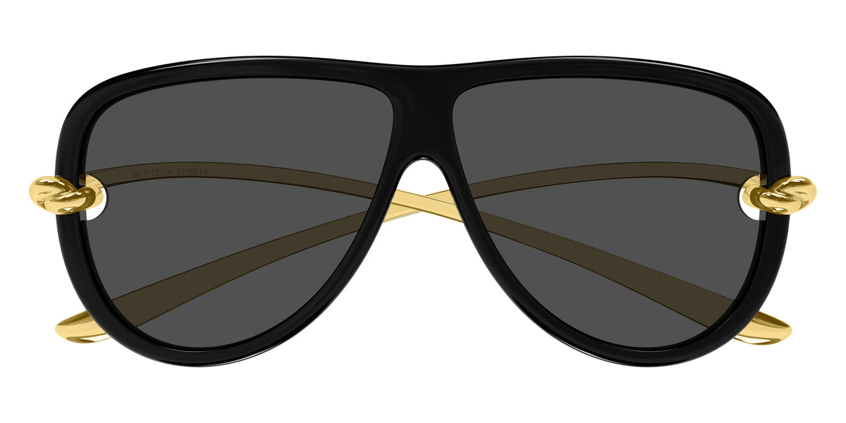Bottega Veneta BV1513S 001 61 - Black/Gold / Gray #id:bv1513s001_s:100100