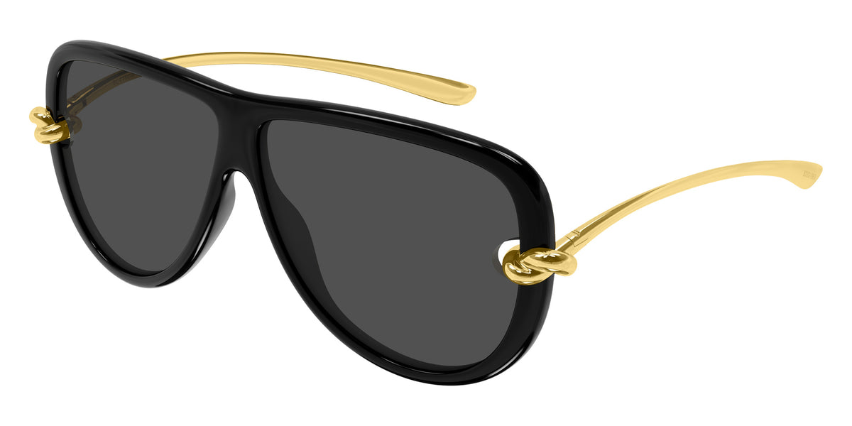 Bottega Veneta BV1513S 001 61 - Black/Gold / Gray #id:bv1513s001_s:100105