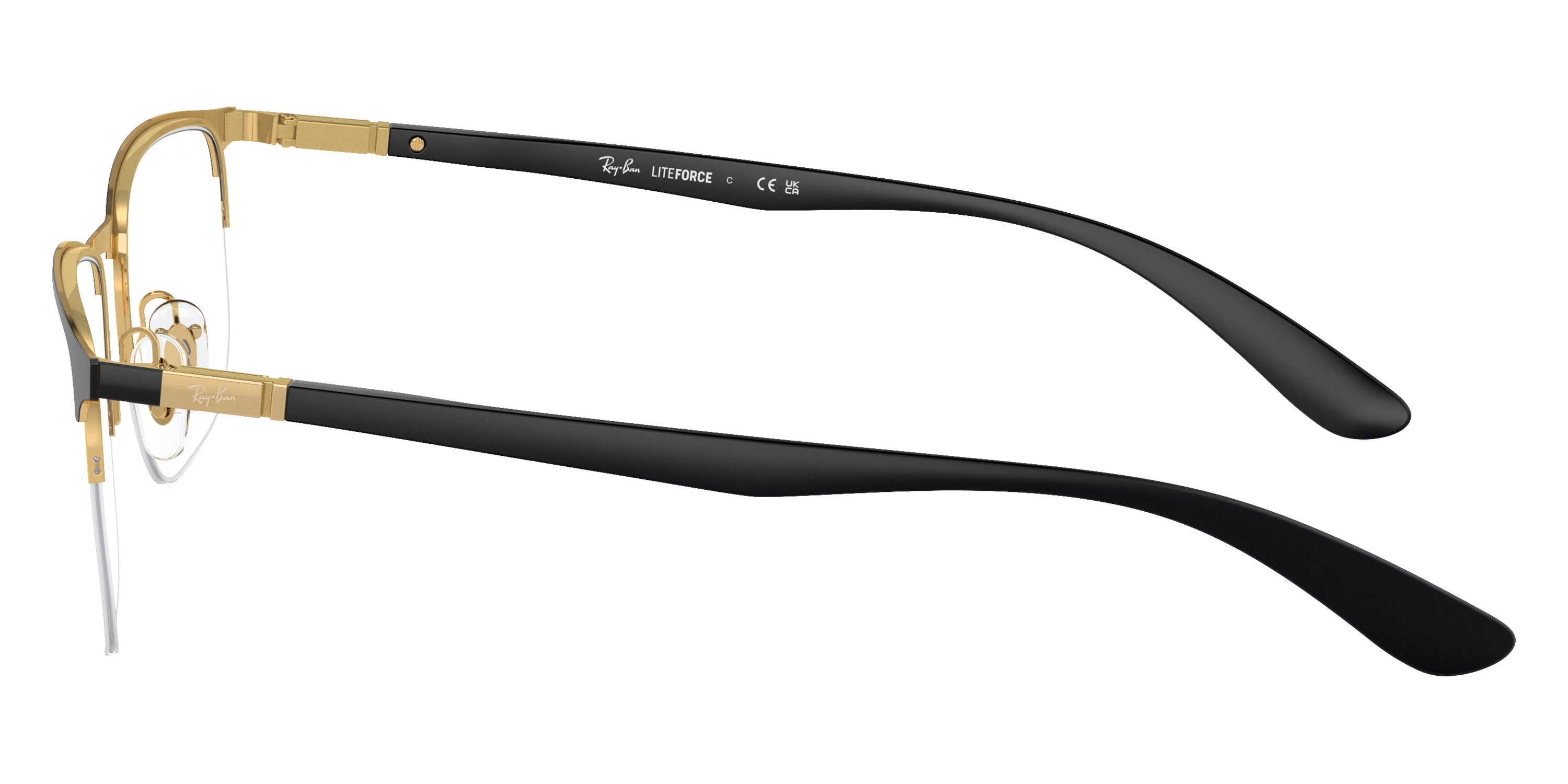 Ray-Ban RX6513 2890 53 - Black on Gold/Sand Gray