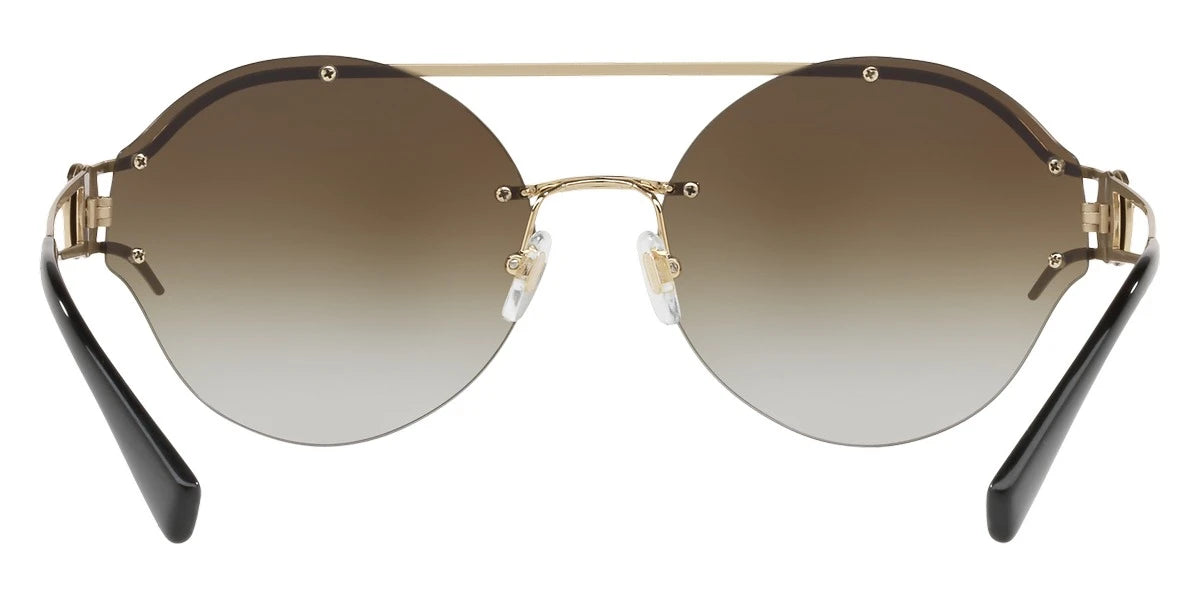 VERSACE VE2184 12526U 61 - Pale Gold / Gradient Brown Mirrored Gold