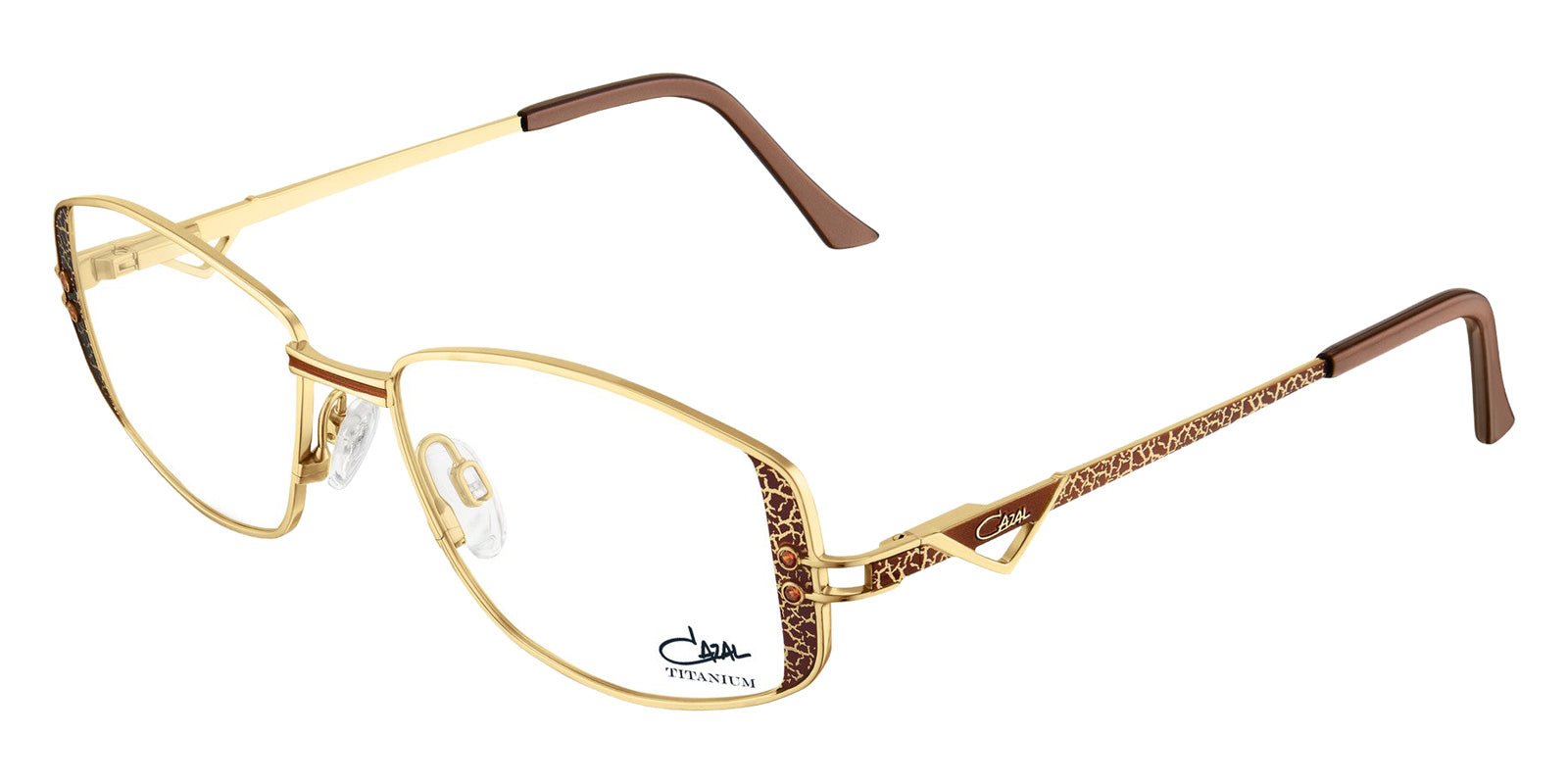 Cazal 1296 002 53 - Brown-Gold #id:caz1296002_s:102105