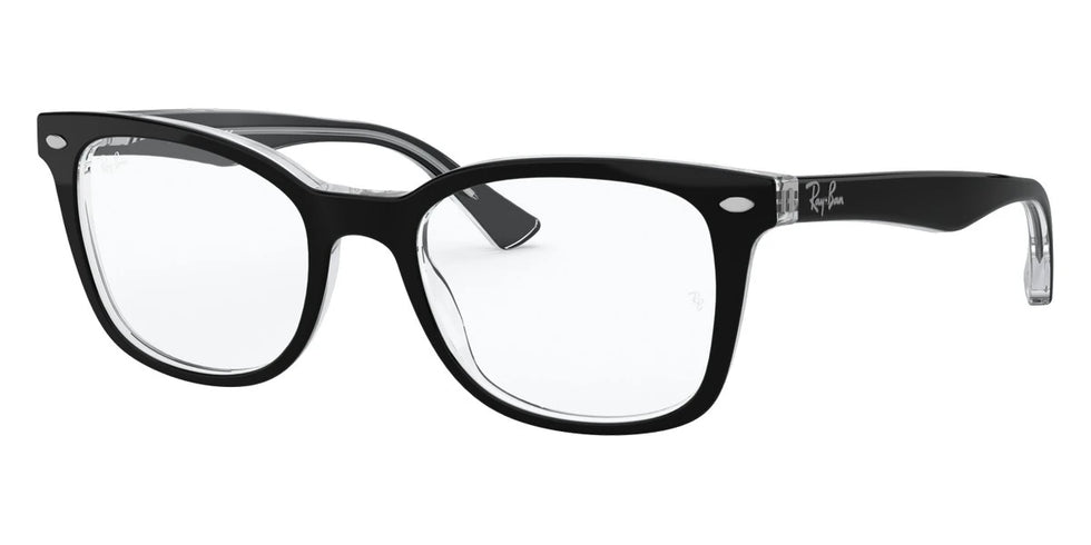 Ray-Ban RX5285 2034 53 - Black On Transparent