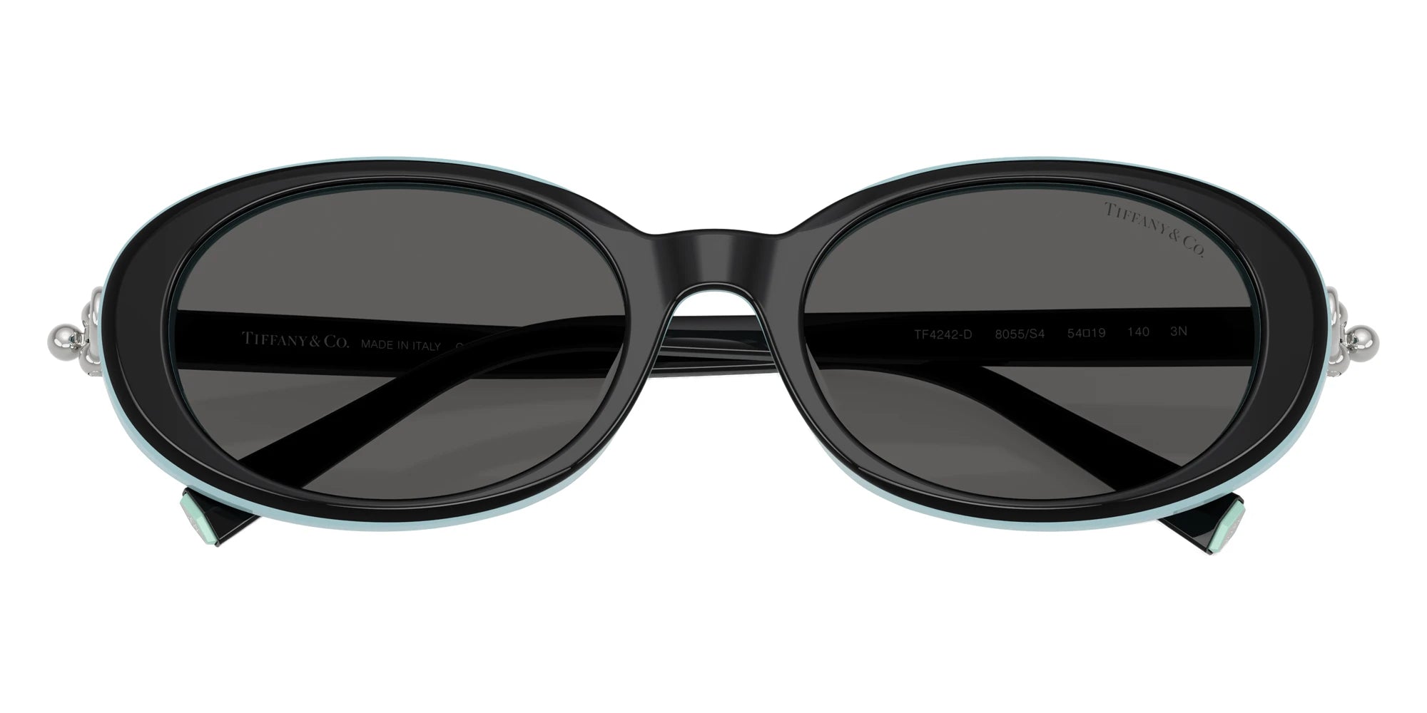 TIFFANY TF4242D 8055S4 54 - Black on Tiffany Blue / Dark Gray