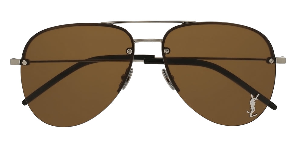 Saint Laurent CLASSIC 11 M 002 59 - Silver / Brown #id:classic11m002_s:102100