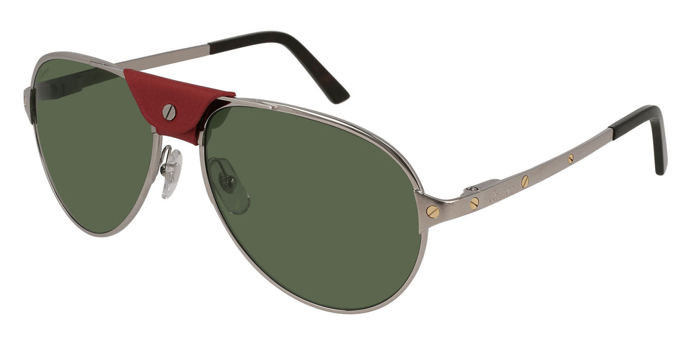 Cartier CT0034S 006 61 - Gunmetal / Green AR Polarized #id:ct0034s006_s:108100