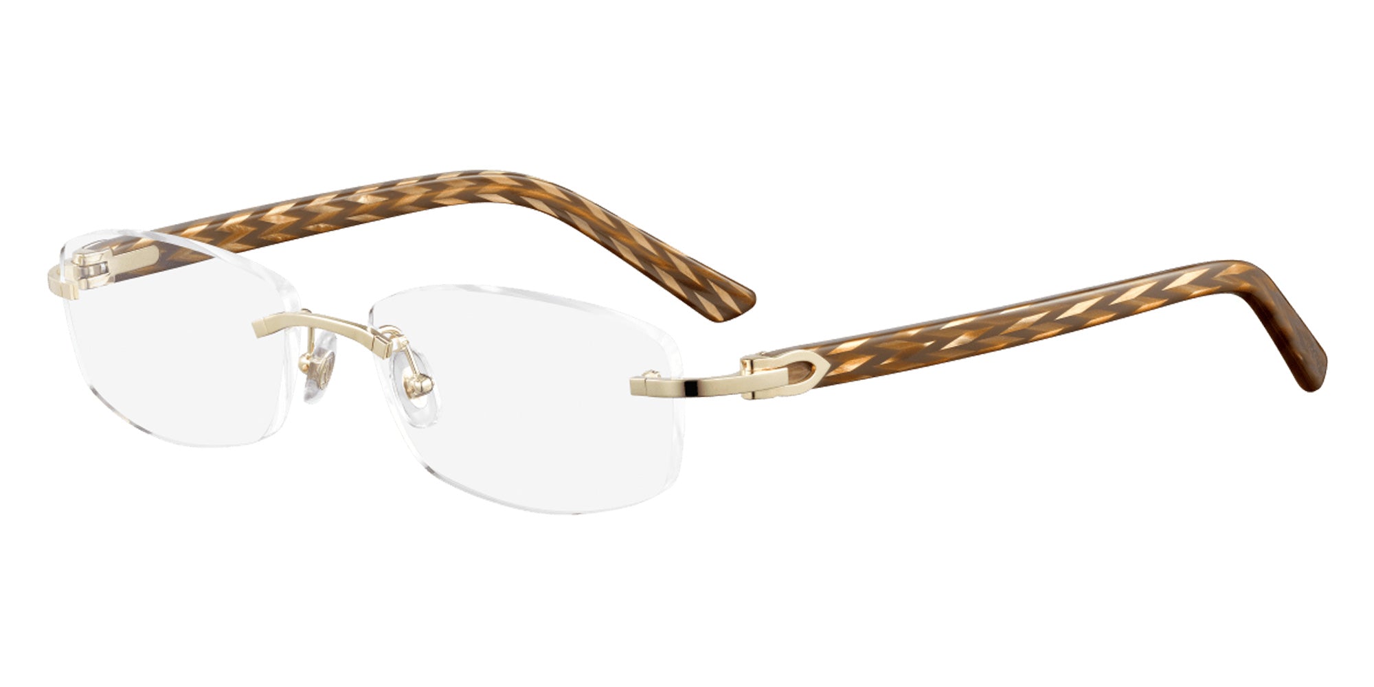 Cartier CT0048O 001 53 - Gold/Brown #id:ct0048o001_s:100100