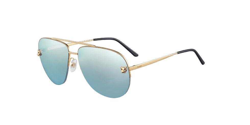 Cartier CT0065S 006 60 - Gold / Light Blue Multi Treatment #id:ct0065s006_s:108100