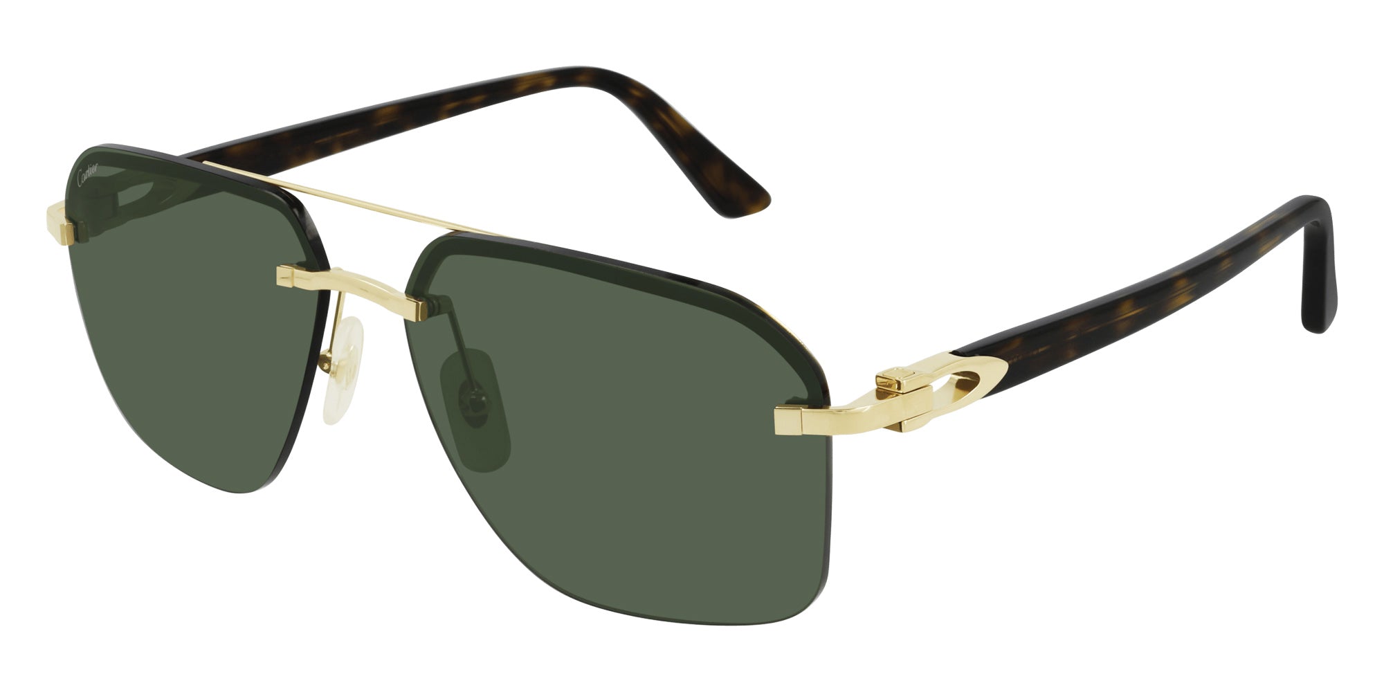 Cartier CT0276S 002 60 - Gold/Havana / Green AR #id:ct0276s002_s:102100