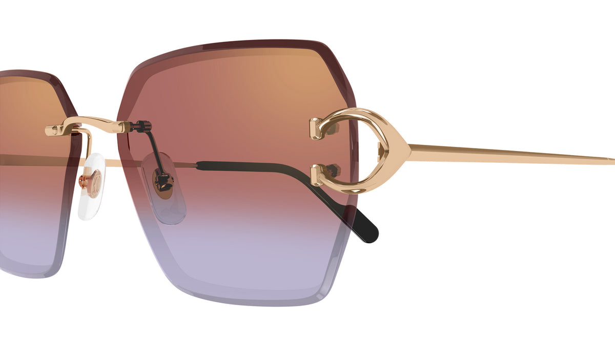Cartier CT0466S 005 58 - Gold / Red Multi Treatment #id:ct0466s005_s:100110