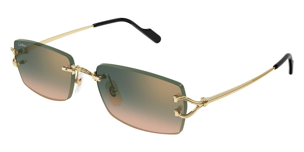 Cartier CT0550S 009 56 - Gold / Green Multi Treatment #id:ct0550s009_s:102105