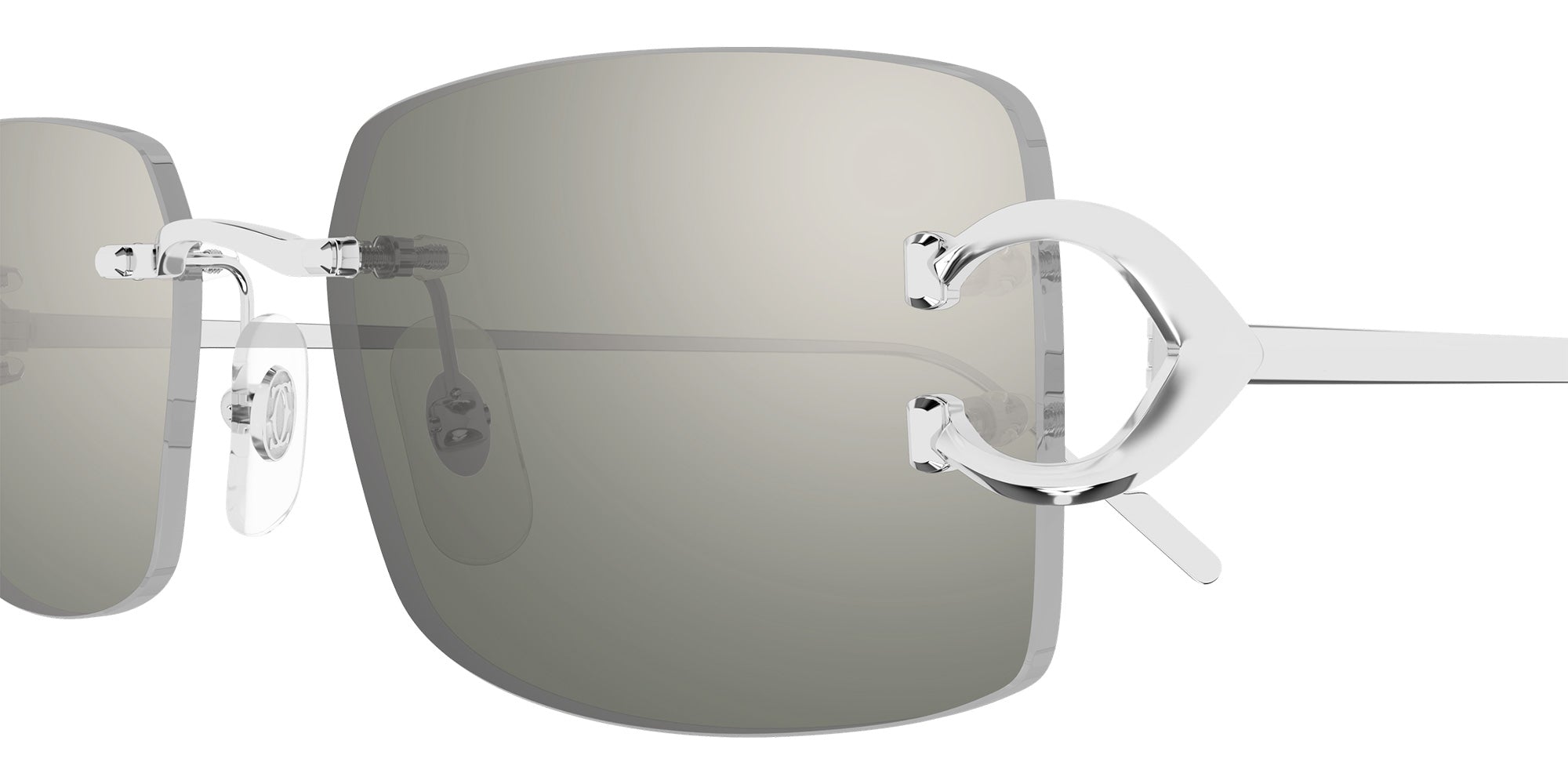 Cartier CT0605S 002 57 - Silver / Silver Mirrored #id:ct0605s002_s:100110