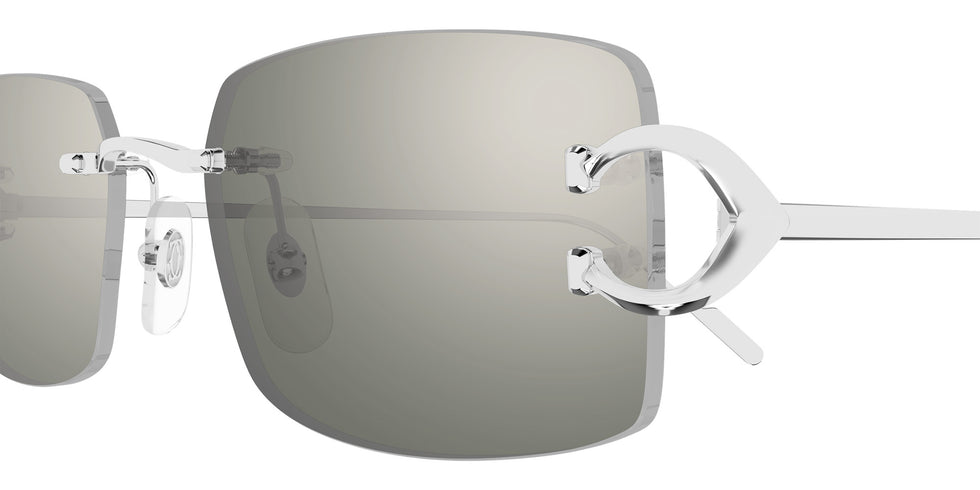 Cartier CT0605S 002 57 - Silver / Silver Mirrored #id:ct0605s002_s:100110