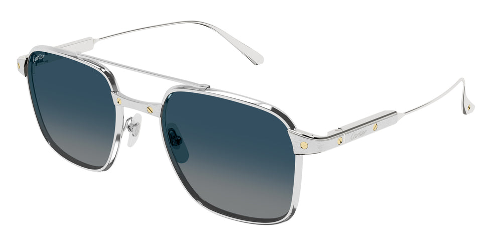 Cartier CT0610S 004 54 - Silver / Blue Multi Treatment Polarized #id:ct0610s004_s:104105