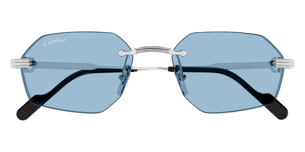 Cartier CT0616S 005 54 - Silver / Light Blue AR #id:ct0616s005_s:104100