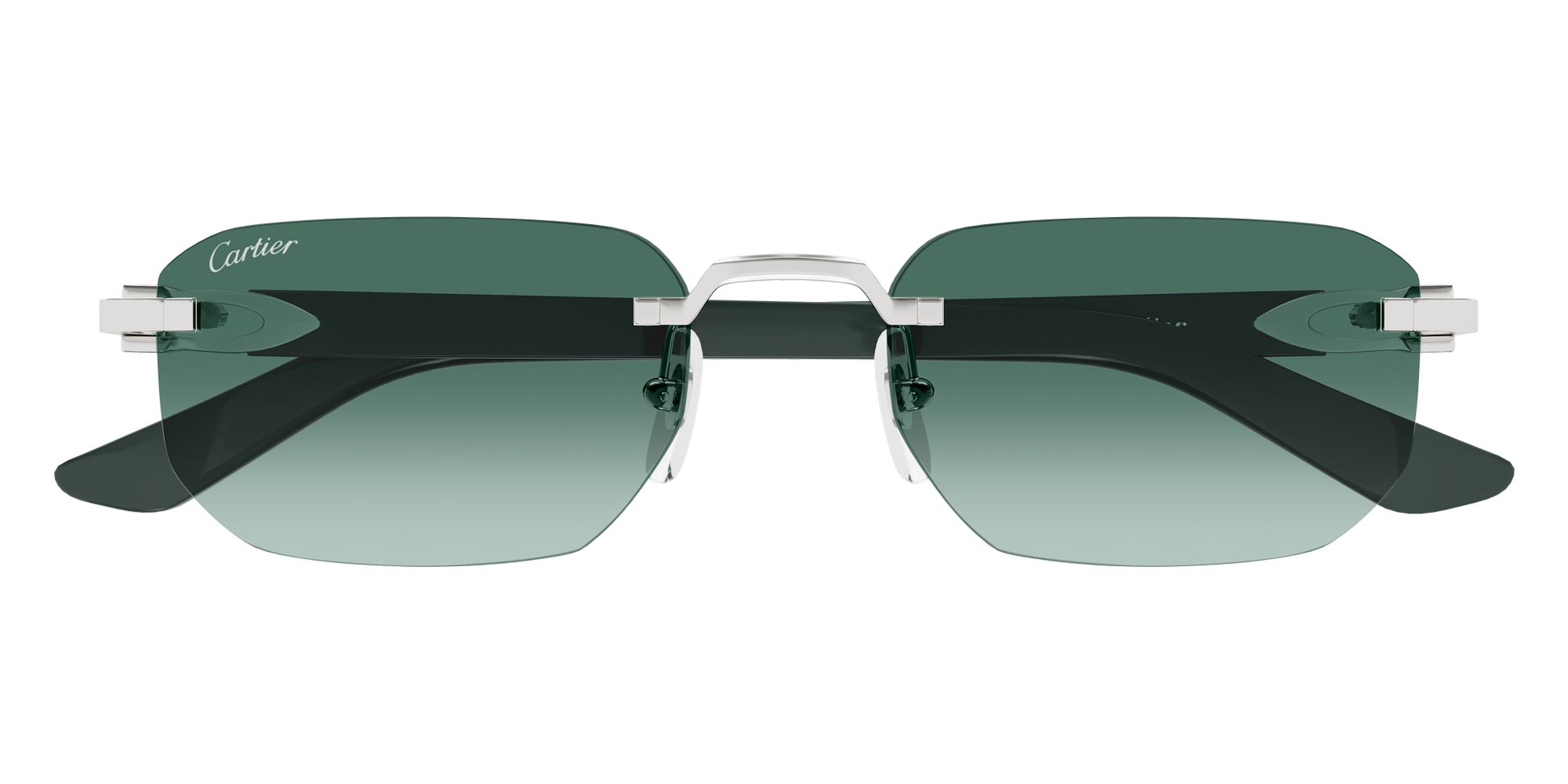 Cartier CT0622S 003 53 - Silver/Green / Green AR #id:ct0622s003_s:102100