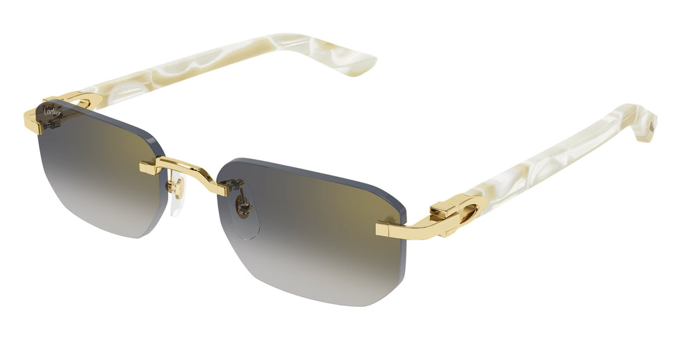 Cartier CT0622S 004 53 - Gold/Ivory / Gray Multi Treatment #id:ct0622s004_s:104105
