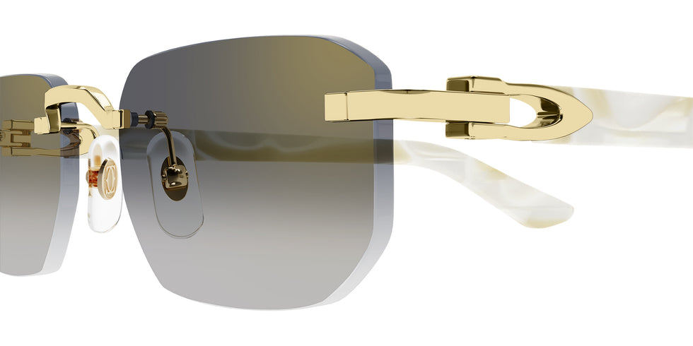 Cartier CT0622S 004 53 - Gold/Ivory / Gray Multi Treatment #id:ct0622s004_s:104110