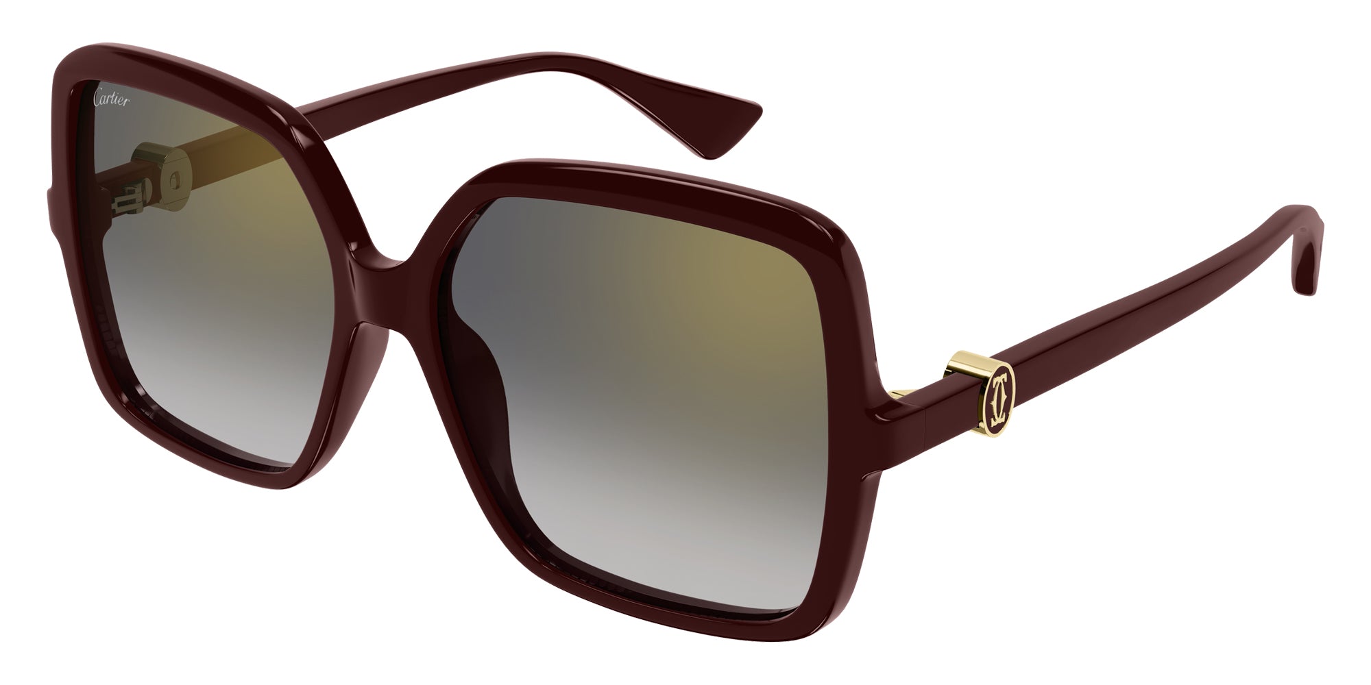 Cartier CT0641S 003 58 - Burgundy / Gray Multi Treatment #id:ct0641s003_s:104105