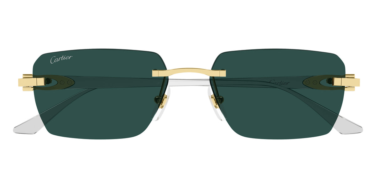 Cartier CT0660S 002 55 - Gold/Silver / Green AR #id:ct0660s002_s:102100