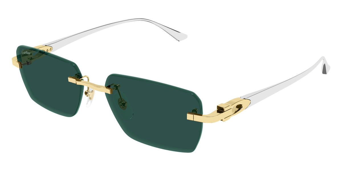 Cartier CT0660S 002 55 - Gold/Silver / Green AR #id:ct0660s002_s:102105