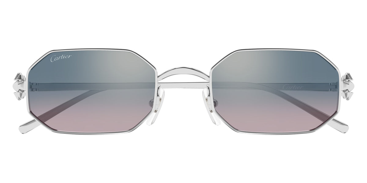 Cartier CT0682S 009 53 - Silver / Light Blue Multi Treatment #id:ct0682s009_s:100100