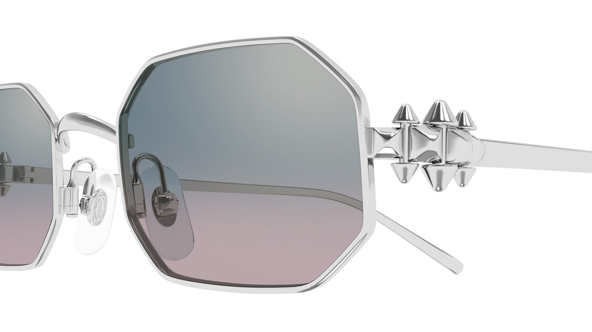 Cartier CT0682S 009 53 - Silver / Light Blue Multi Treatment #id:ct0682s009_s:100110