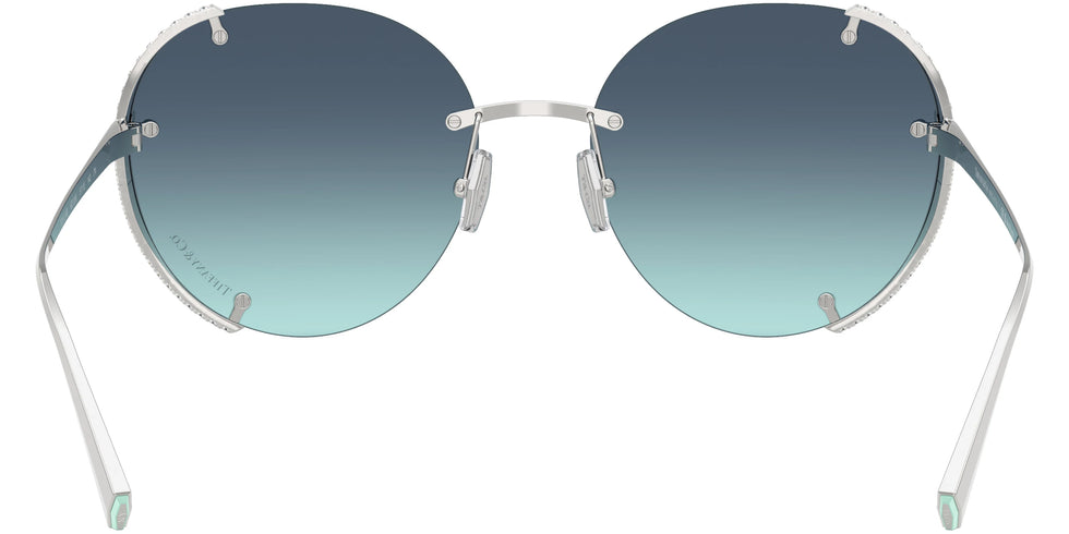 TIFFANY TF3110KB 62139S 57 - Silver Gold Plated / Azure Gradient Blue