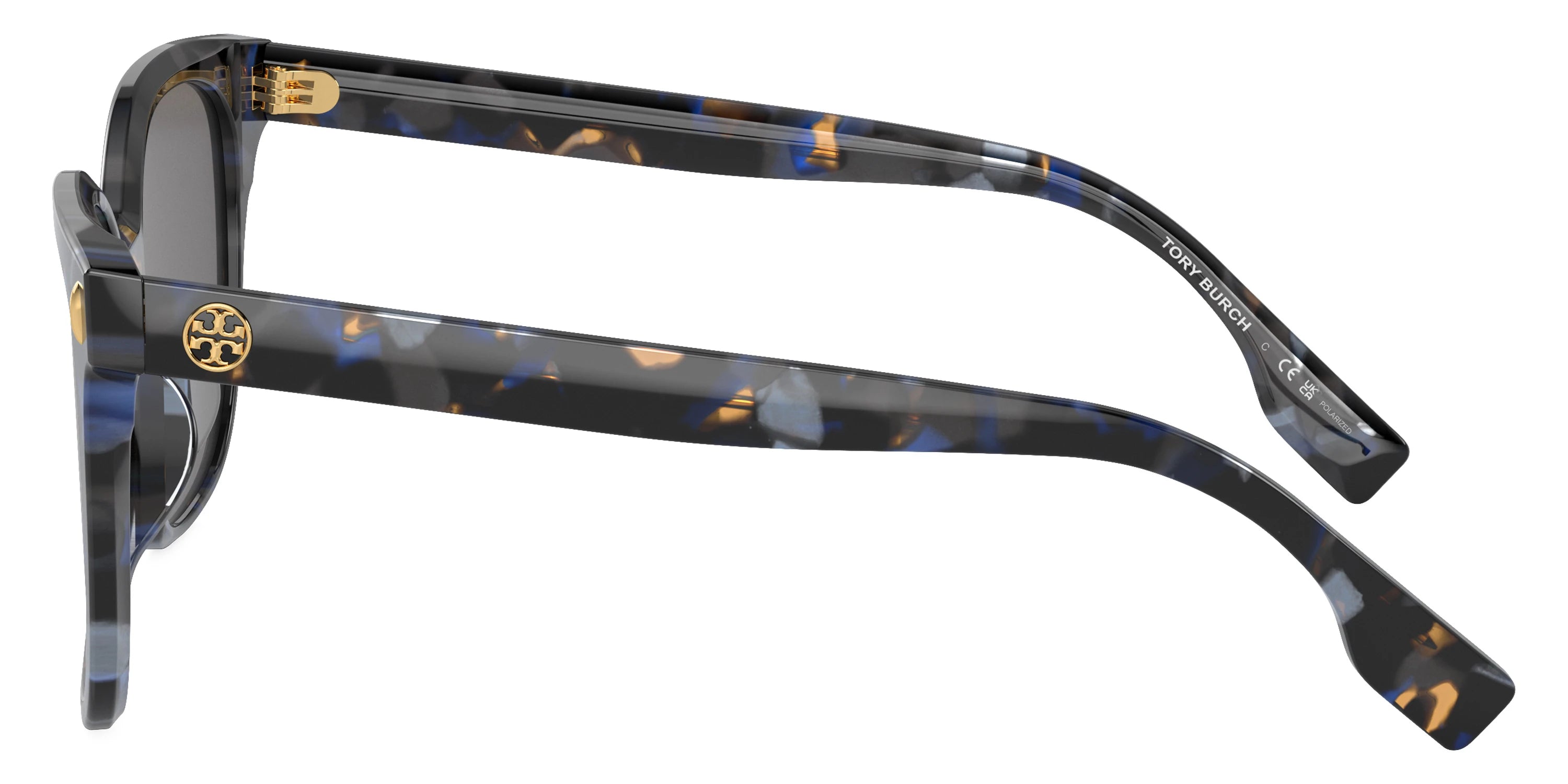 Tory Burch TY7203U 195787 53 - Blue Tortoise / Dark Gray Polarized