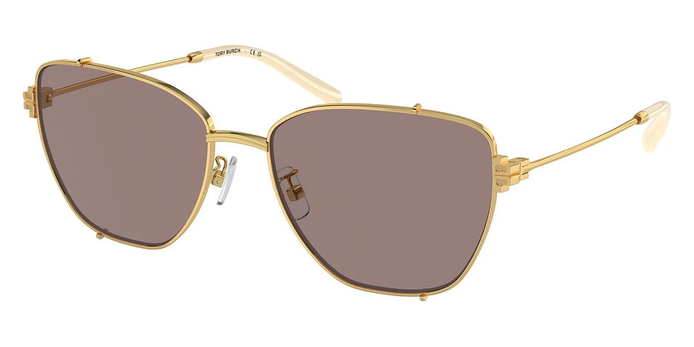 Tory Burch TY6105 32787N 55 - Shiny Gold / Light Purple Brown