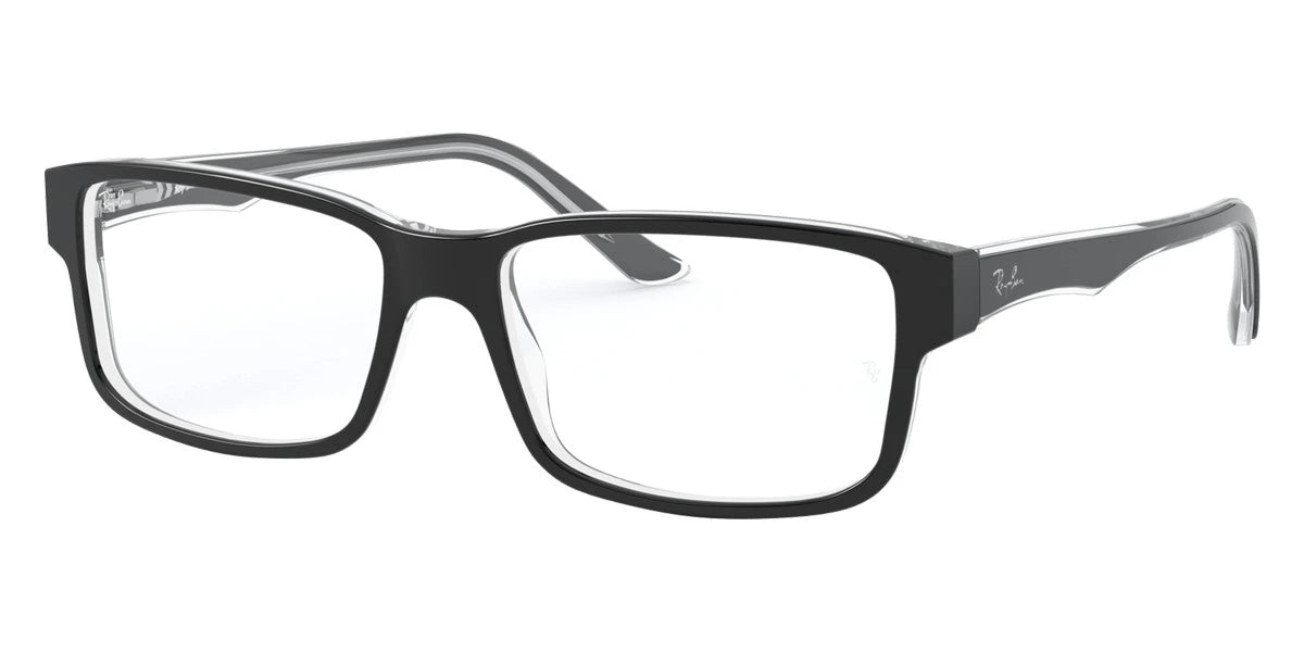 Ray-Ban RX5245 2034 54 - Black On Transparent
