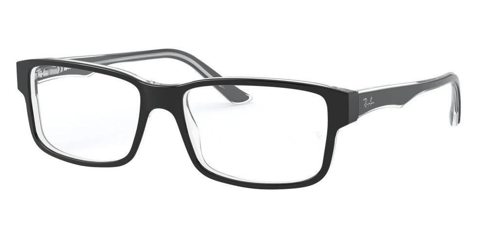 Ray-Ban RX5245 2034 54 - Black On Transparent
