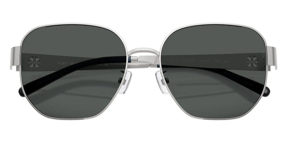 Tory Burch TY6117 327487 56 - Silver / Dark Gray