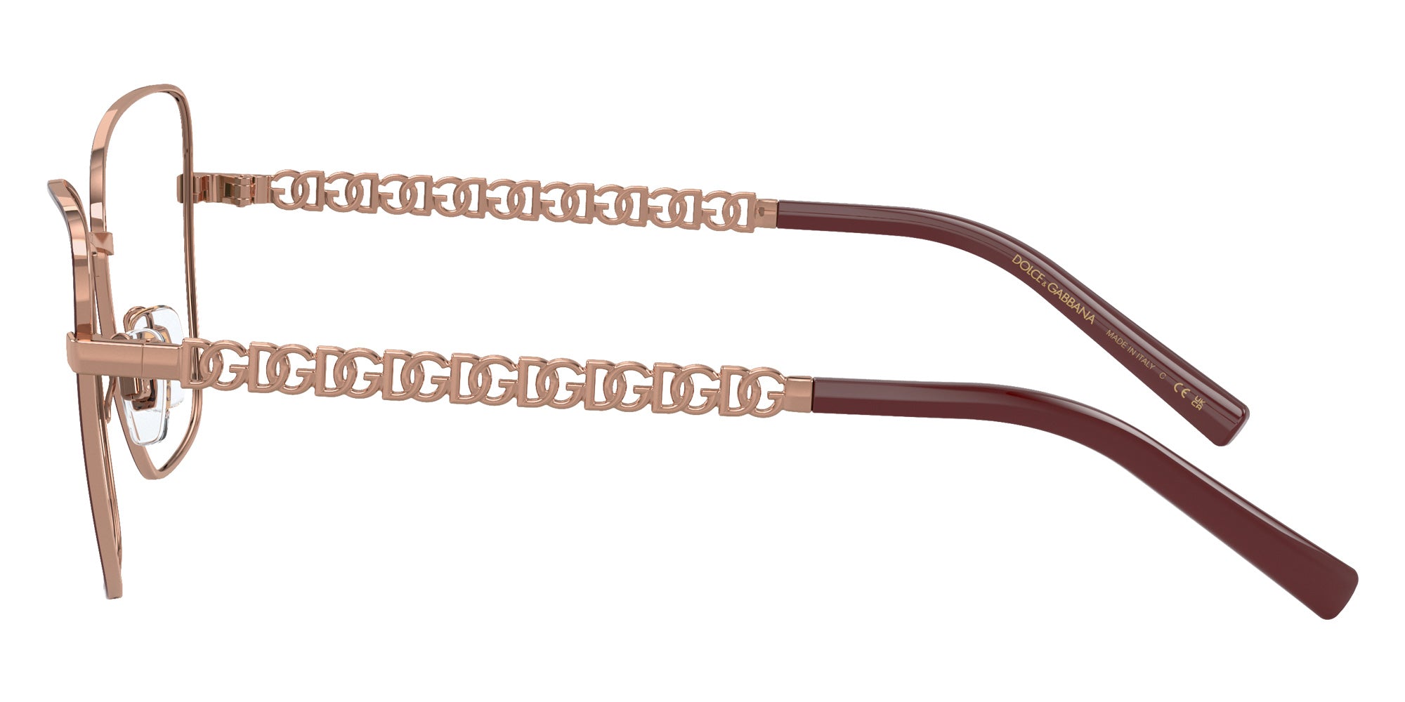 DOLCE & GABBANA DG1346 1333 55 - Pink Gold/Matte Bordeaux #id:dg13461333_s:100110