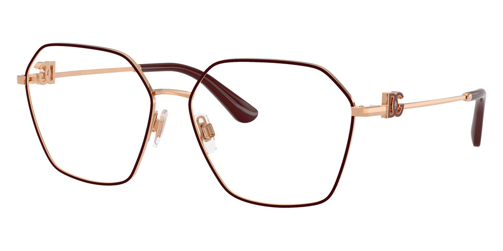DOLCE&GABBANA DG1366 1351 56 - Pink Gold/Bordeaux #id:dg13661351_s:112105