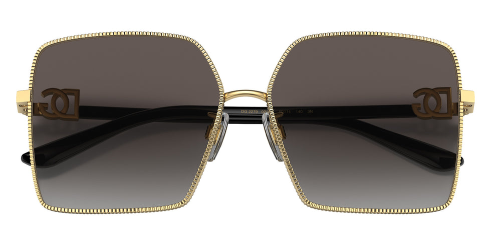 DOLCE & GABBANA DG2279 02/8G 60 - Gold / Light Gray Gradient Black #id:dg2279028g_s:102120