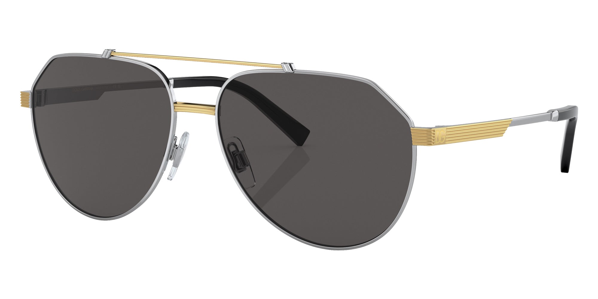 DOLCE & GABBANA DG2288 131387 59 - Silver/Gold / Dark Gray #id:dg2288131387_s:100105
