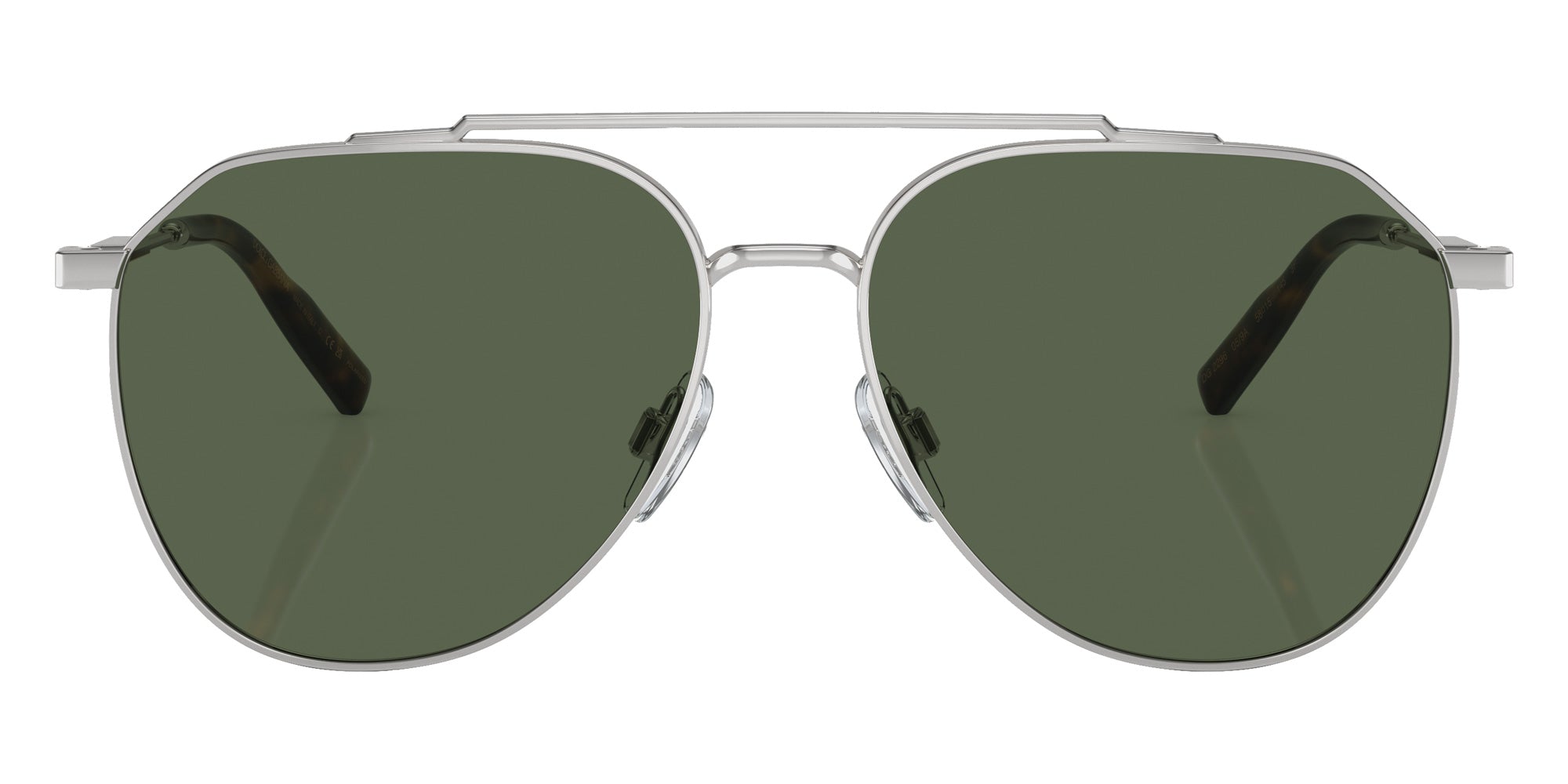 DOLCE & GABBANA DG2296 05/9A 58 - Silver / Dark Green Polarized #id:dg2296059a_s:100100