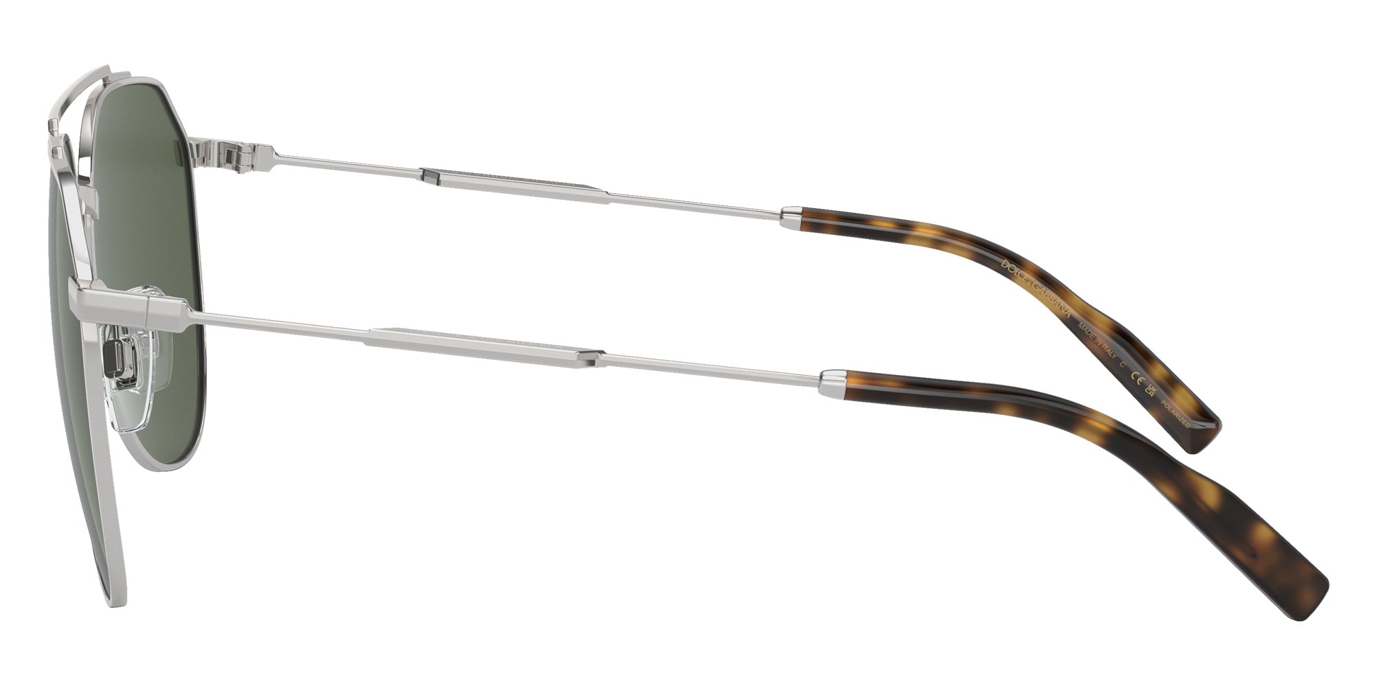 DOLCE & GABBANA DG2296 05/9A 58 - Silver / Dark Green Polarized #id:dg2296059a_s:100110