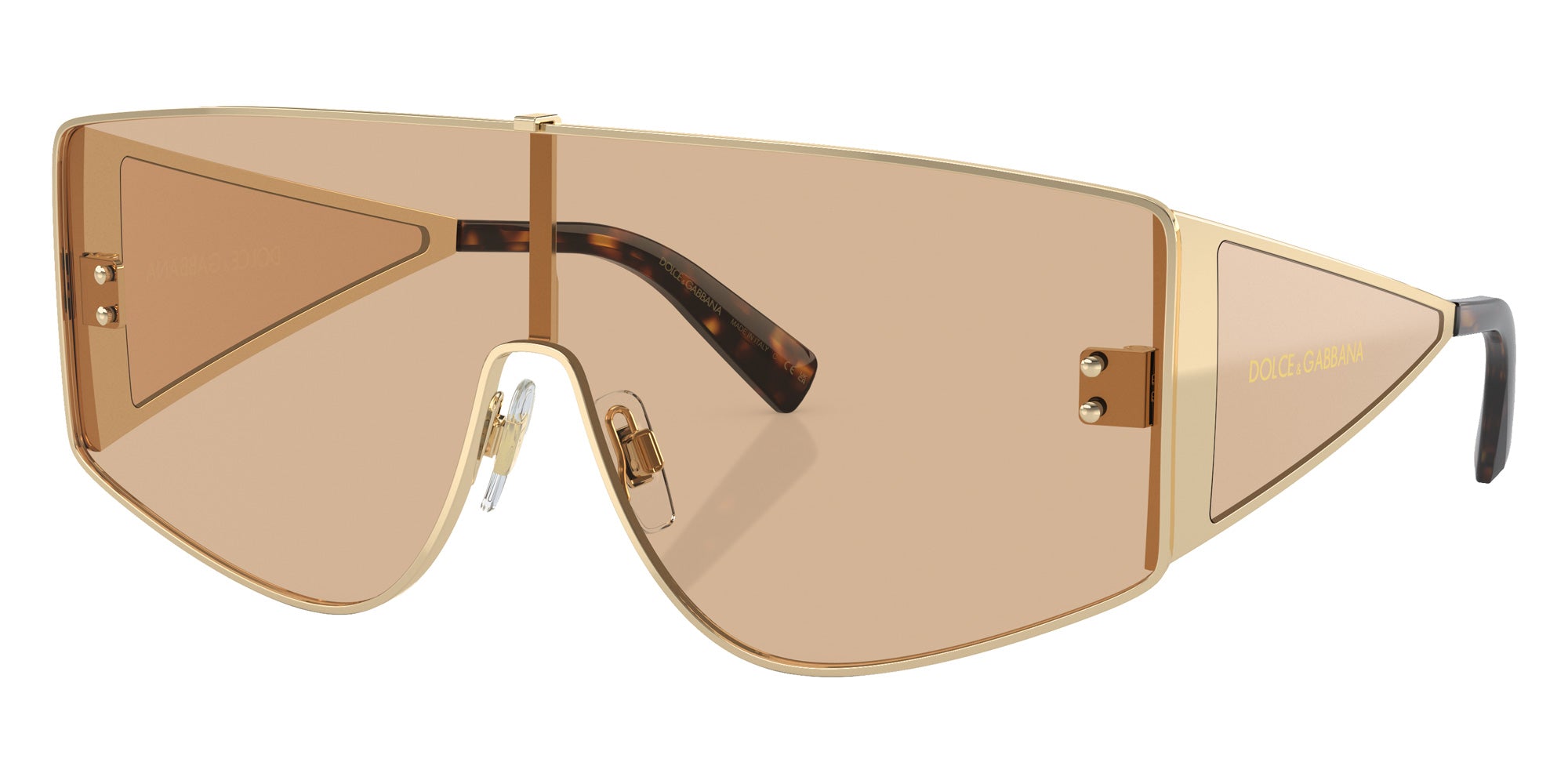 DOLCE & GABBANA DG2305 13655A 144 - Light Gold / Light Brown Mirrored Flash Gold #id:dg230513655a_s:100105