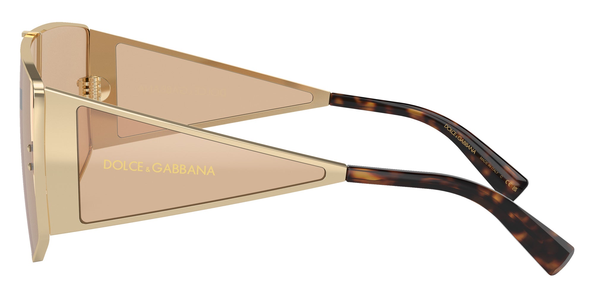 DOLCE & GABBANA DG2305 13655A 144 - Light Gold / Light Brown Mirrored Flash Gold #id:dg230513655a_s:100110