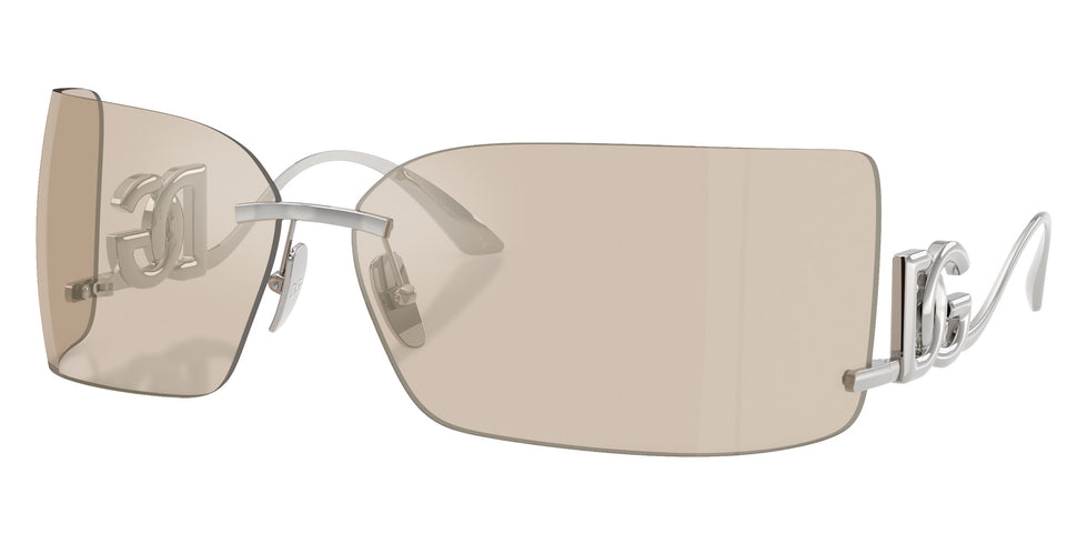 DOLCE & GABBANA DG2319 05/6G 79 - Silver / Ivory Mirrored Flash #id:dg2319056g_s:100105
