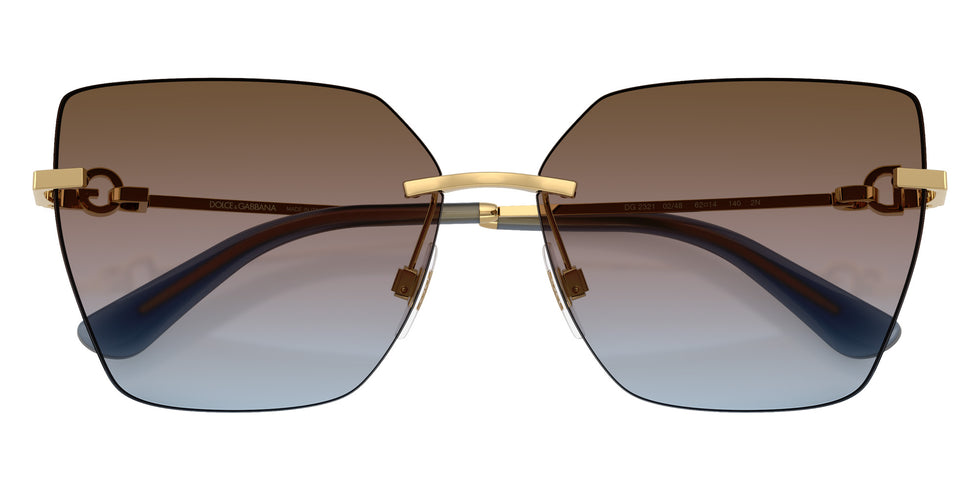 DOLCE & GABBANA DG2321 02/48 62 - Gold / Azure/Pink/Brown Gradient #id:dg23210248_s:102120
