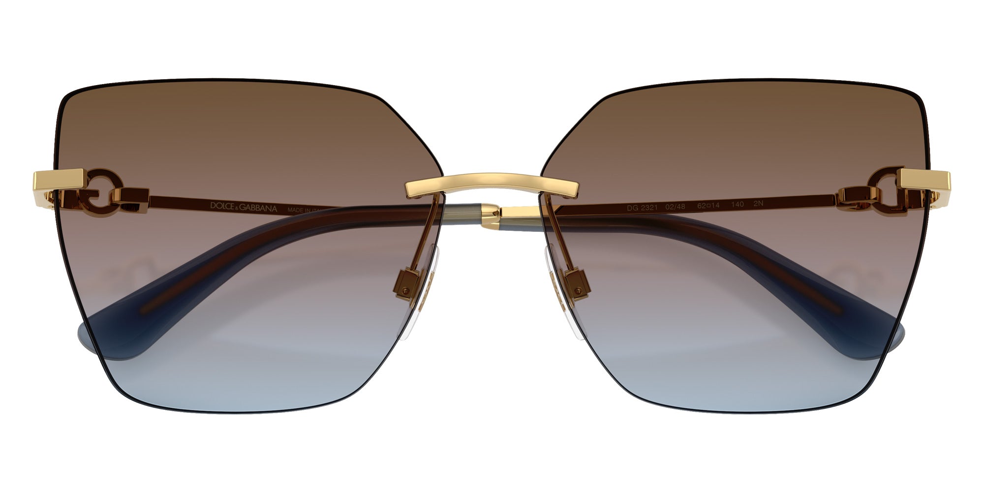 DOLCE & GABBANA DG2321 02/48 62 - Gold / Azure/Pink/Brown Gradient #id:dg23210248_s:102120
