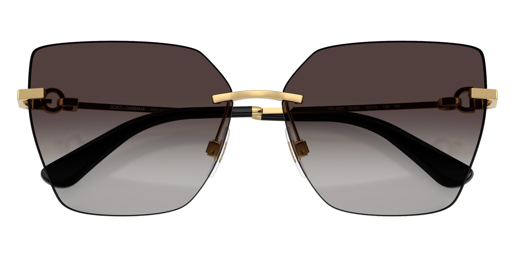 DOLCE & GABBANA DG2321 02/8G 62 - Gold / Gray Gradient #id:dg2321028g_s:104120